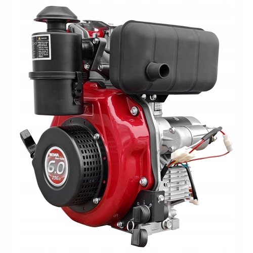 Silnik Diesla Weima WM178FE El. Starter 6 KM Wał 25mm